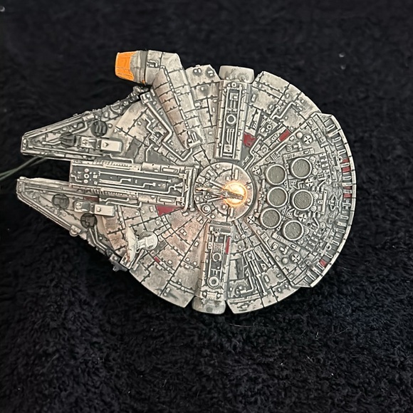 Star Wars Millennium Falcon, Hallmark ornament with lights. Vintage 1996 New/Box - Picture 4 of 5